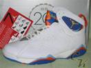 Jordan VII - All White / Orange / Blue